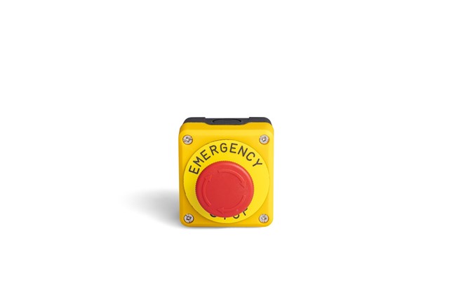 P Series Plastic 1 Hole BDE + C4BK (NC) + BET60P Yellow-Black Control Box